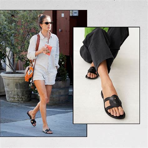 hermes black crystal sandals|Hermes oran sandals celebrities.